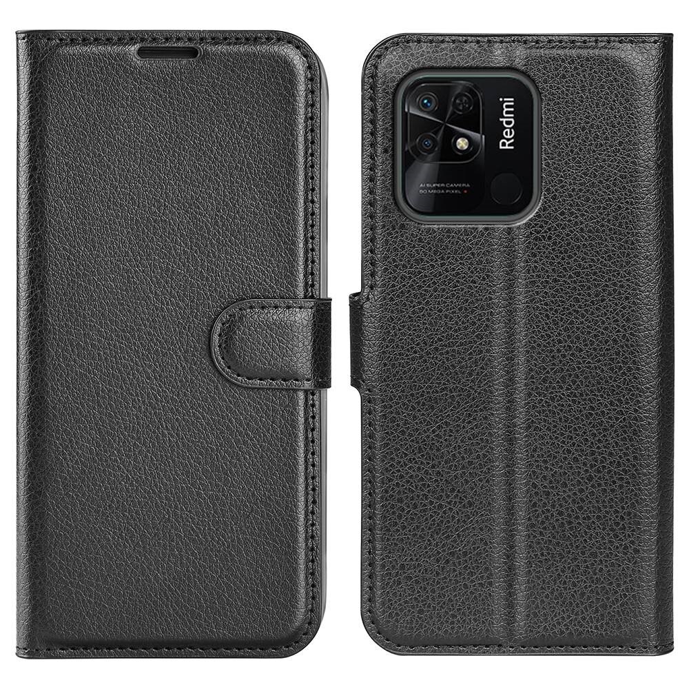 Coque portefeuille Xiaomi Redmi 10C, Noir