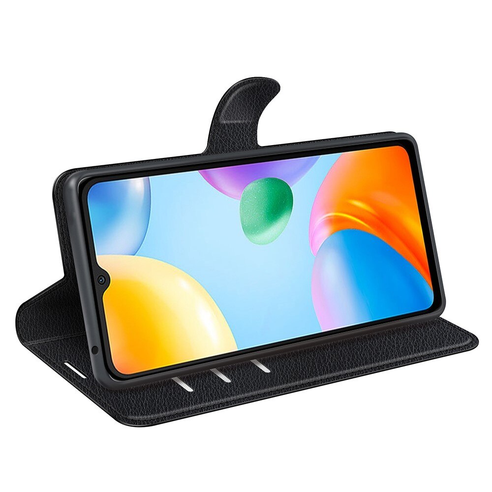 Coque portefeuille Xiaomi Redmi 10C, Noir