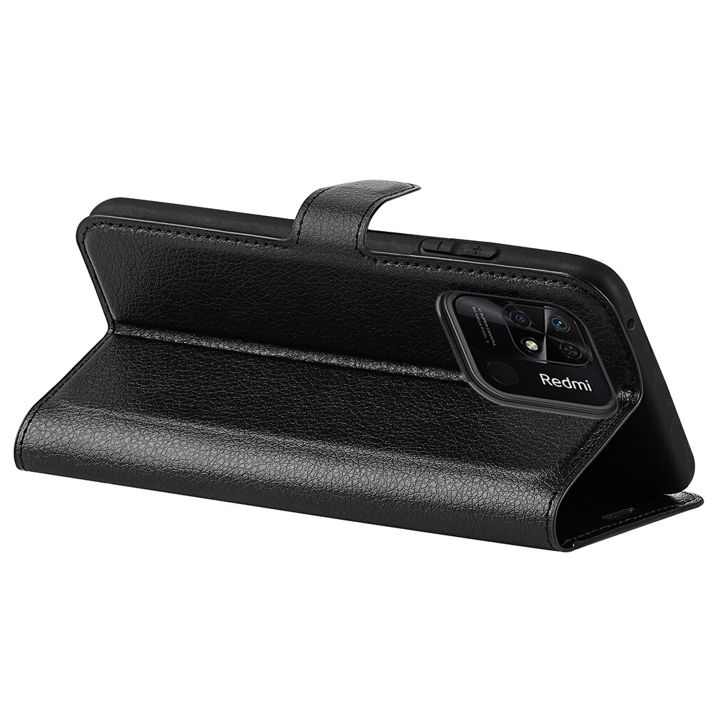 Coque portefeuille Xiaomi Redmi 10C, Noir