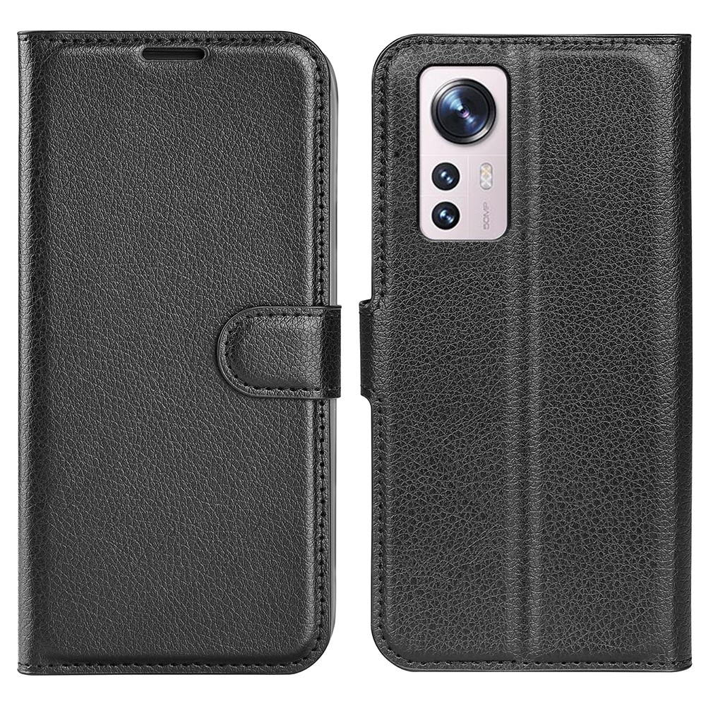 Coque portefeuille Xiaomi 12 Lite Noir