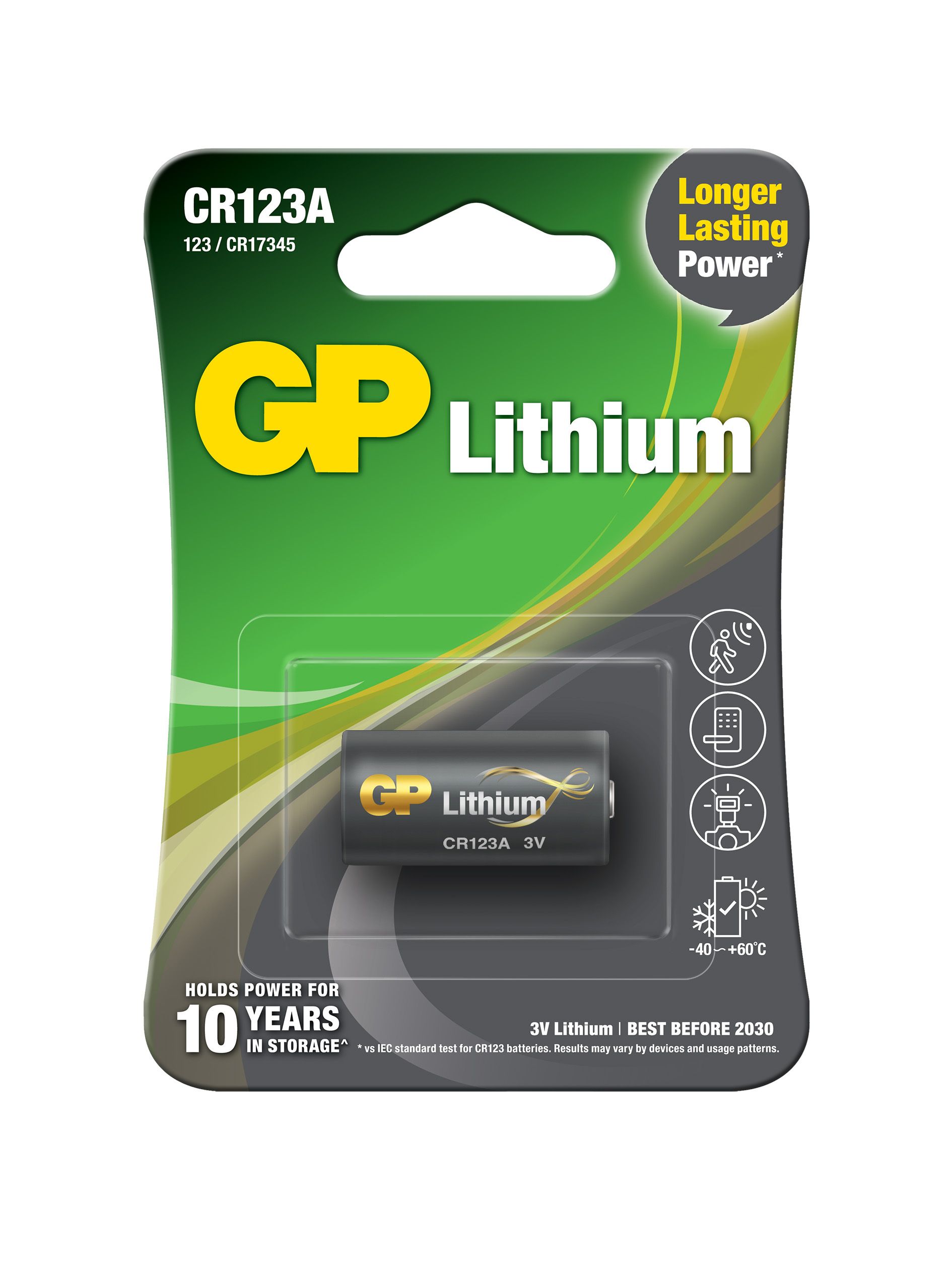 Pile au lithium CR123A