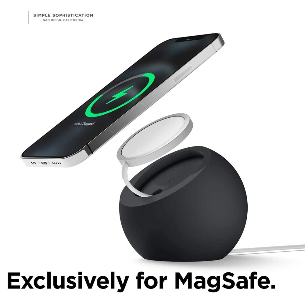 Support de charge Rond compatible avec chargeur MagSafe, noir