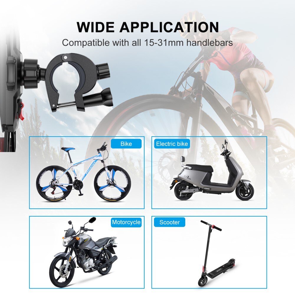 JR-ZS288 Bicycle  Phone Holder Black