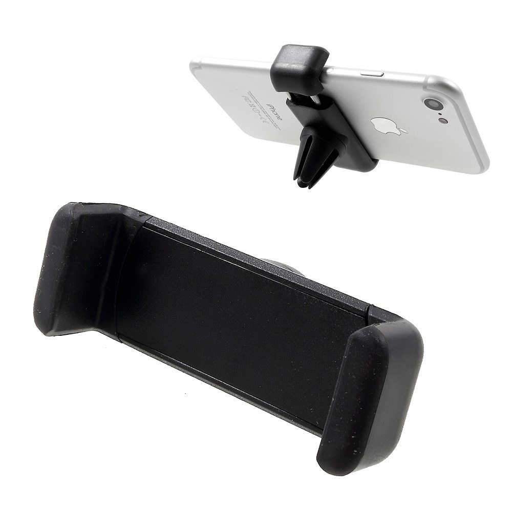 Support pour téléphone voiture à grille d'aératio jusqu'à 6 pouces Noir