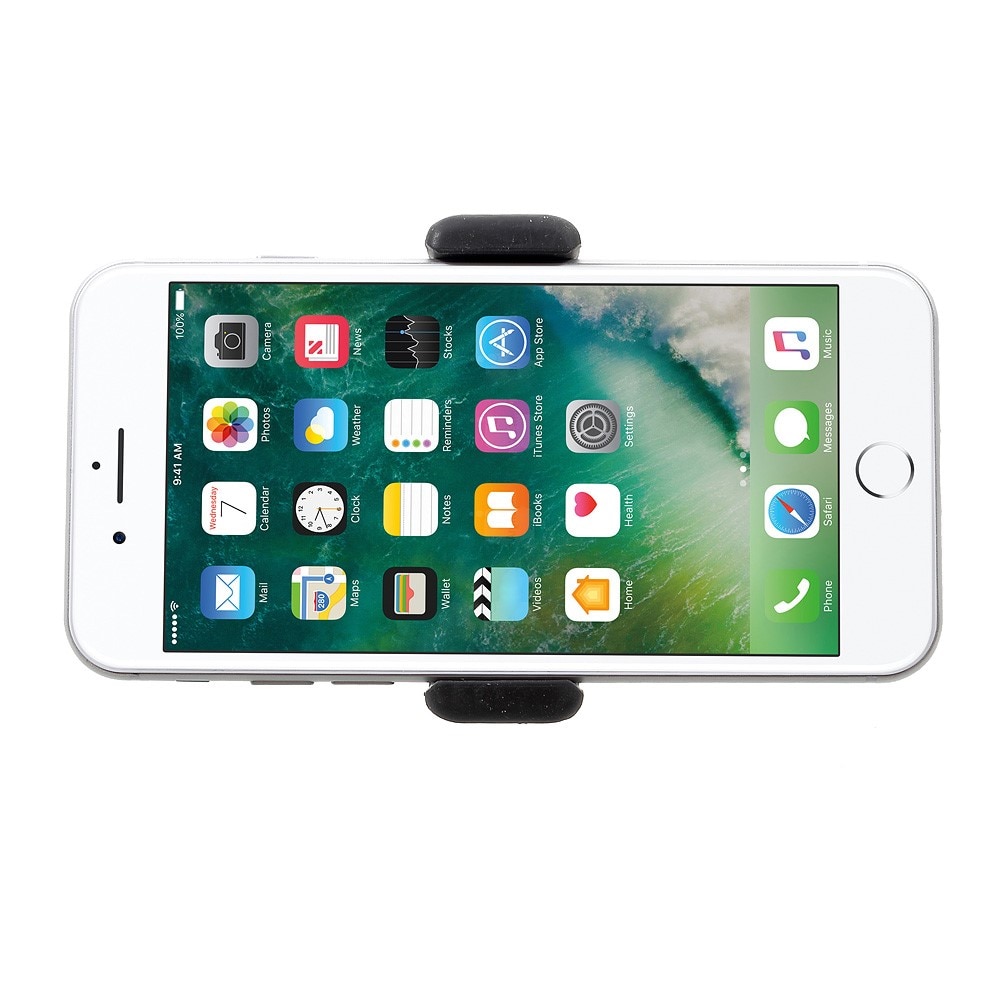 Support pour téléphone voiture à grille d'aératio jusqu'à 6 pouces Noir