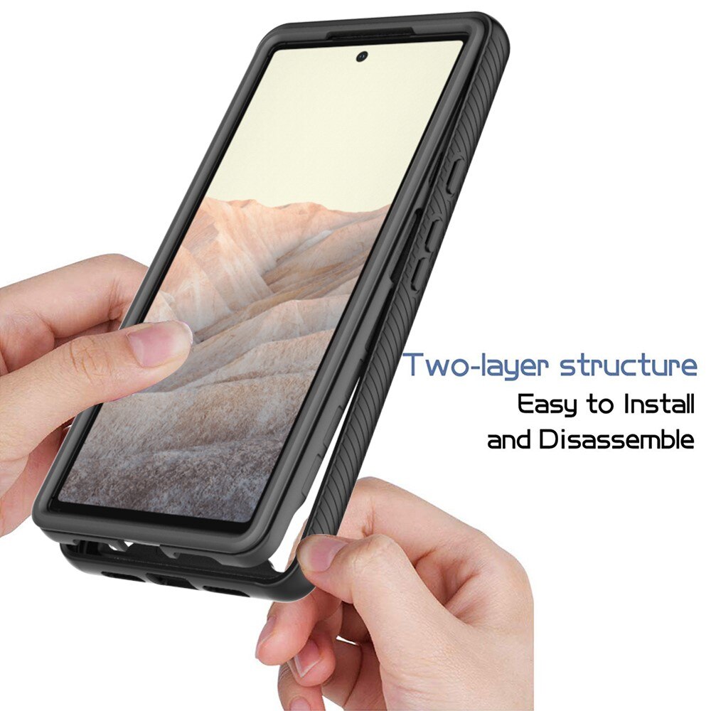 Coque de couverture complète Google Pixel 6, Noir