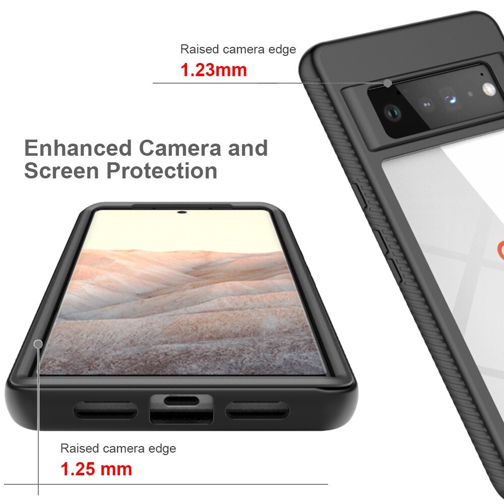 Coque de couverture complète Google Pixel 6 Pro, Noir