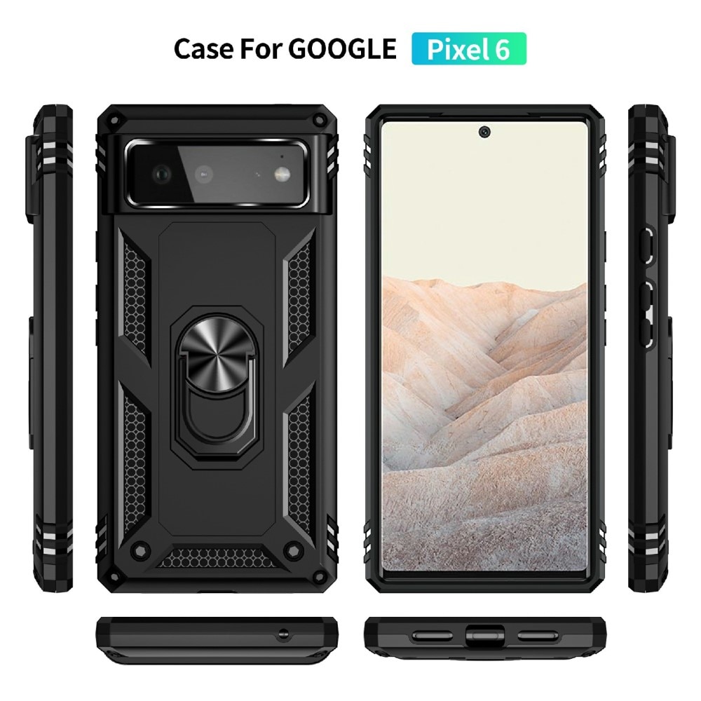 Coque hybride Tech Ring Google Pixel 6 Noir