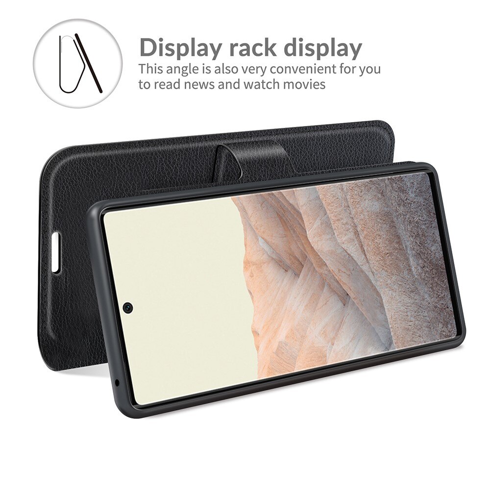 Coque portefeuille Google Pixel 6, Noir
