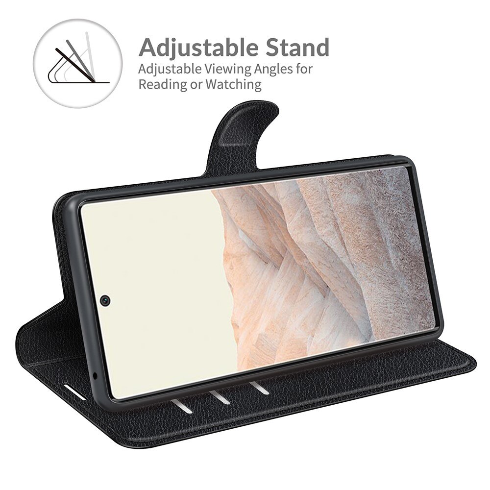 Coque portefeuille Google Pixel 6 Pro, Noir