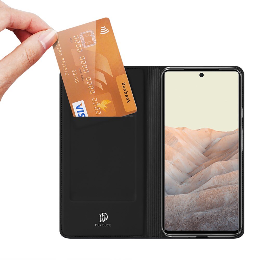 Étui portefeuille Skin Pro Series Google Pixel 6, Noir