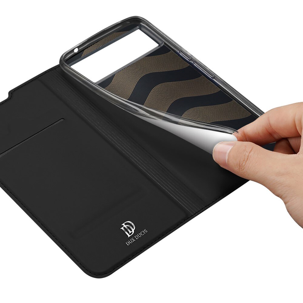 Étui portefeuille Skin Pro Series Google Pixel 6, Noir
