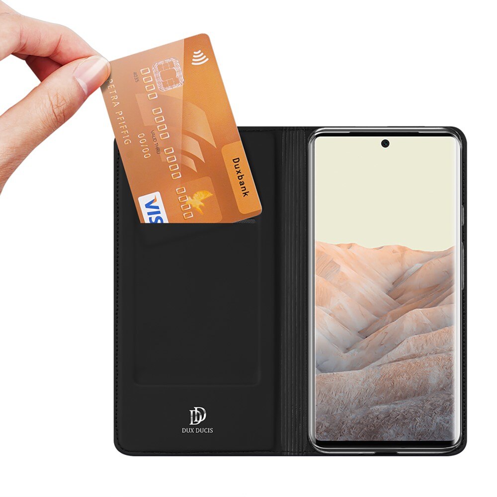 Étui portefeuille Skin Pro Series Google Pixel 6 Pro, Noir