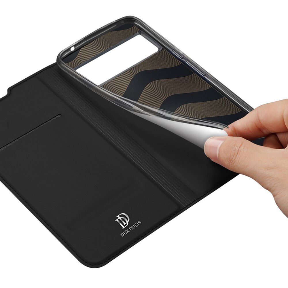 Étui portefeuille Skin Pro Series Google Pixel 6 Pro, Noir