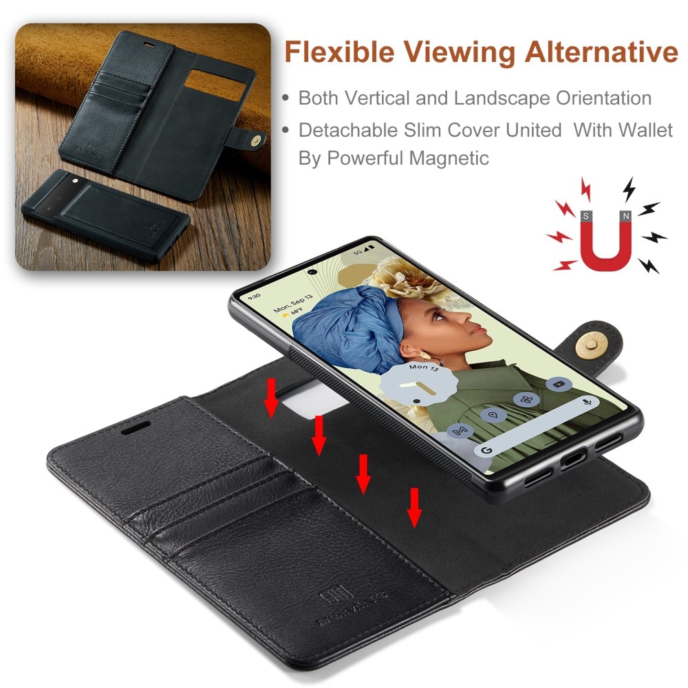 Étui portefeuille Magnet Wallet Google Pixel 6 Pro Black