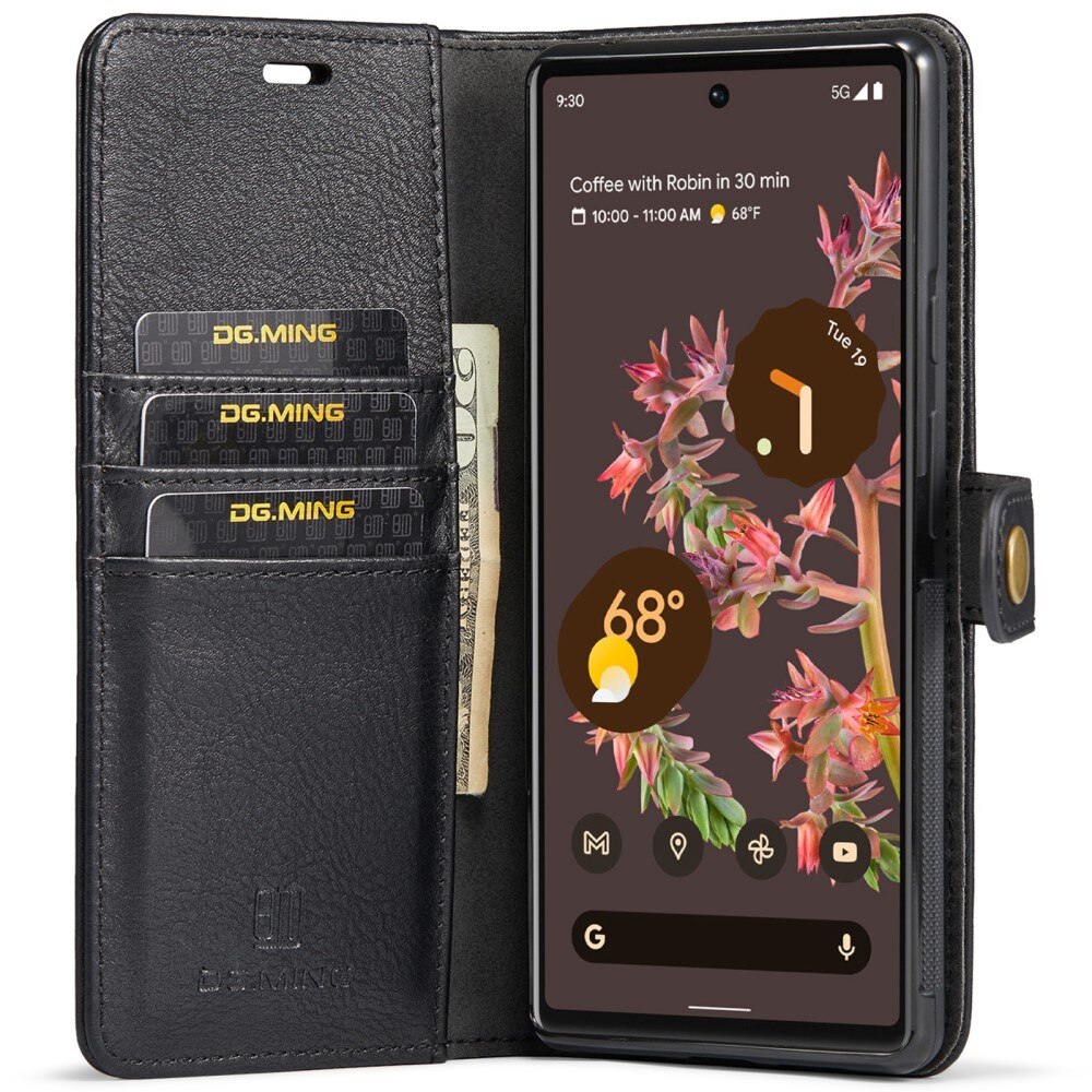 Étui portefeuille Magnet Wallet Google Pixel 6, Noir