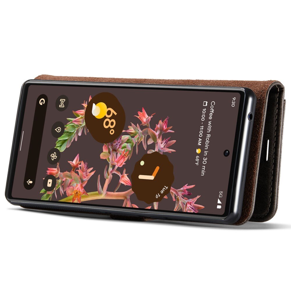 Étui portefeuille Magnet Wallet Google Pixel 6, Brown