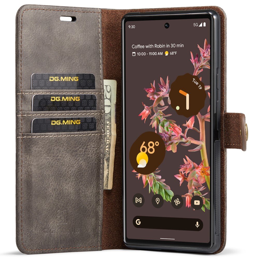 Étui portefeuille Magnet Wallet Google Pixel 6 Brown