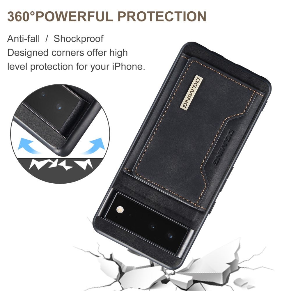Coque Magnetic Card Slot Google Pixel 6, Noir