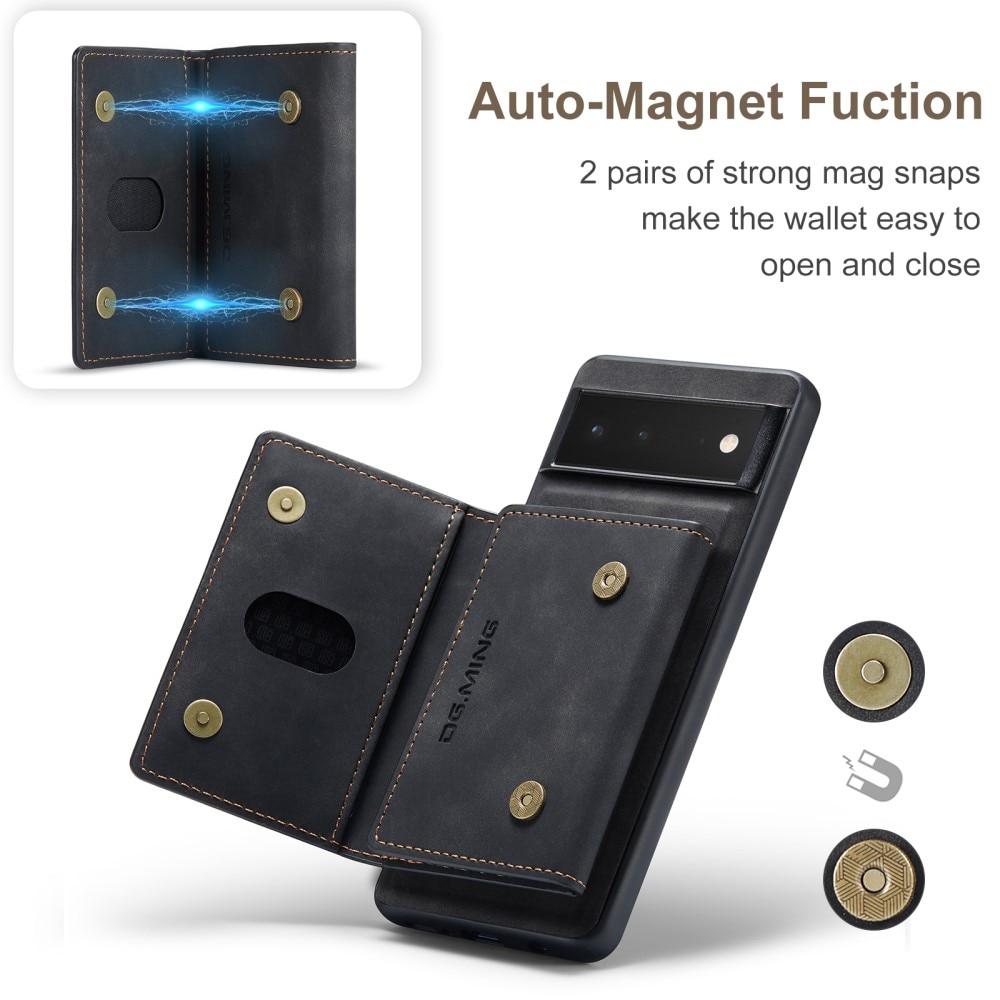 Coque Magnetic Card Slot Google Pixel 6, Noir