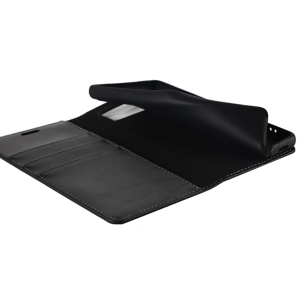 Coque portefeuille en cuir Veritable Google Pixel 6a, Noir