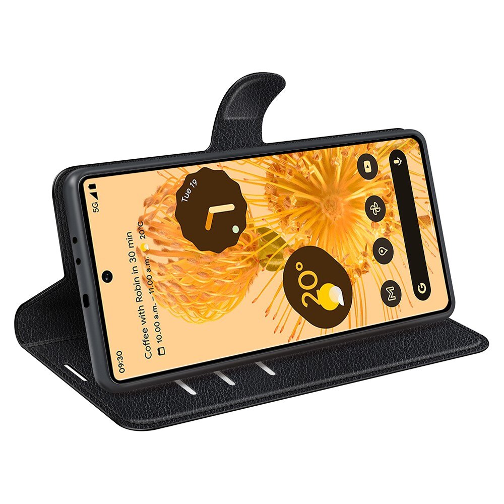 Coque portefeuille Google Pixel 7, Noir