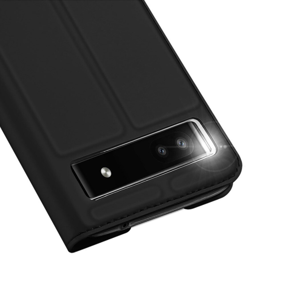 Étui portefeuille Skin Pro Series Google Pixel 6a, Noir