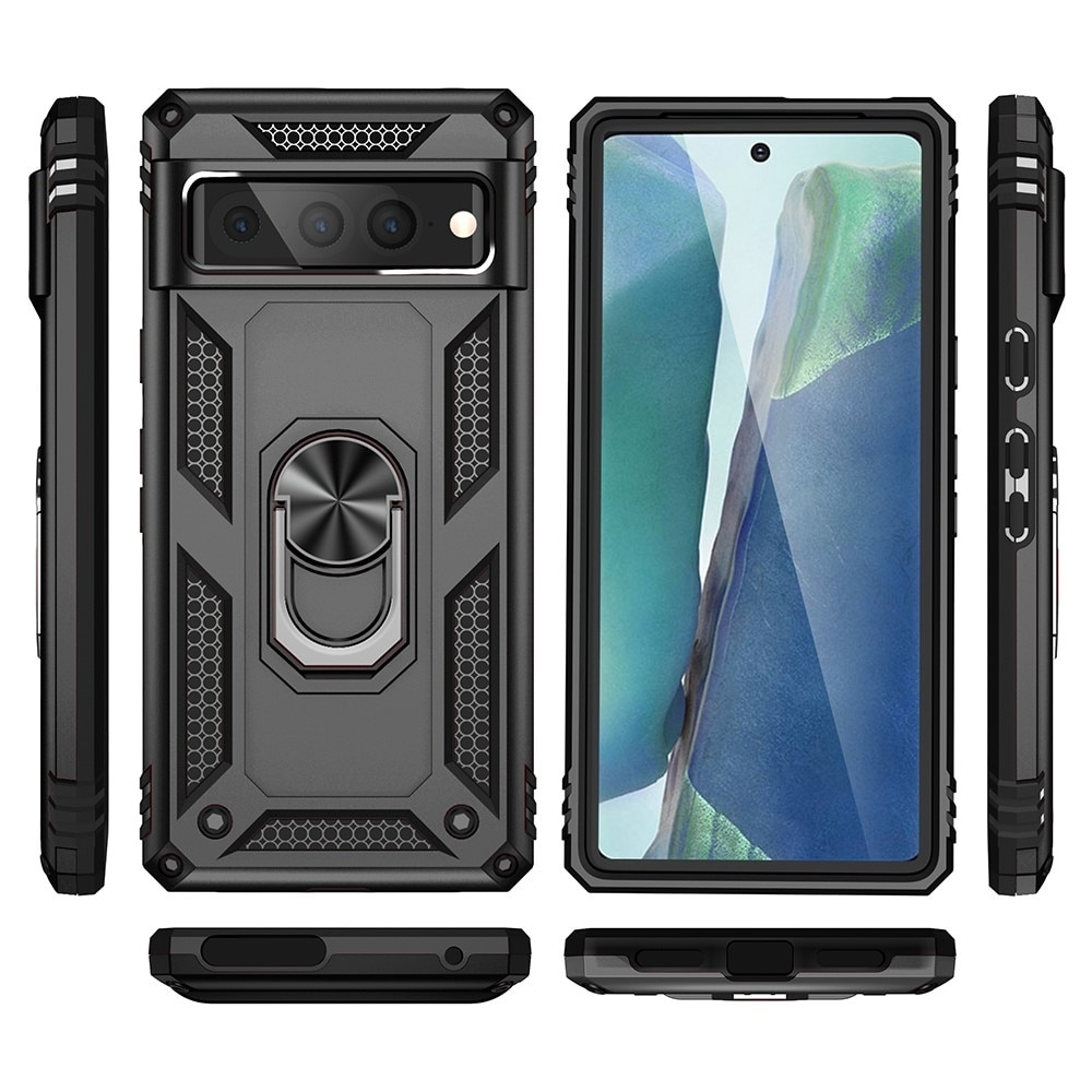 Coque hybride Tech Ring Google Pixel 7 Pro Noir