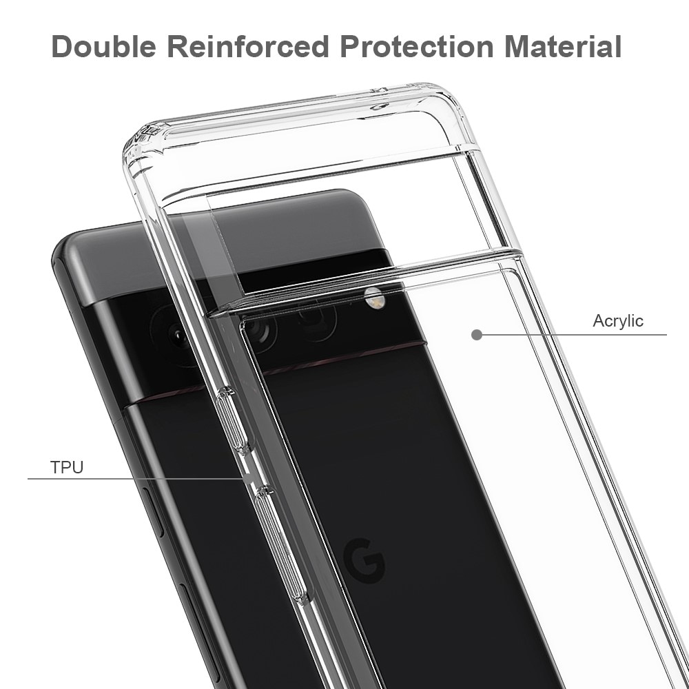 Coque hybride Crystal Hybrid pour Google Pixel 7 Pro, transparent