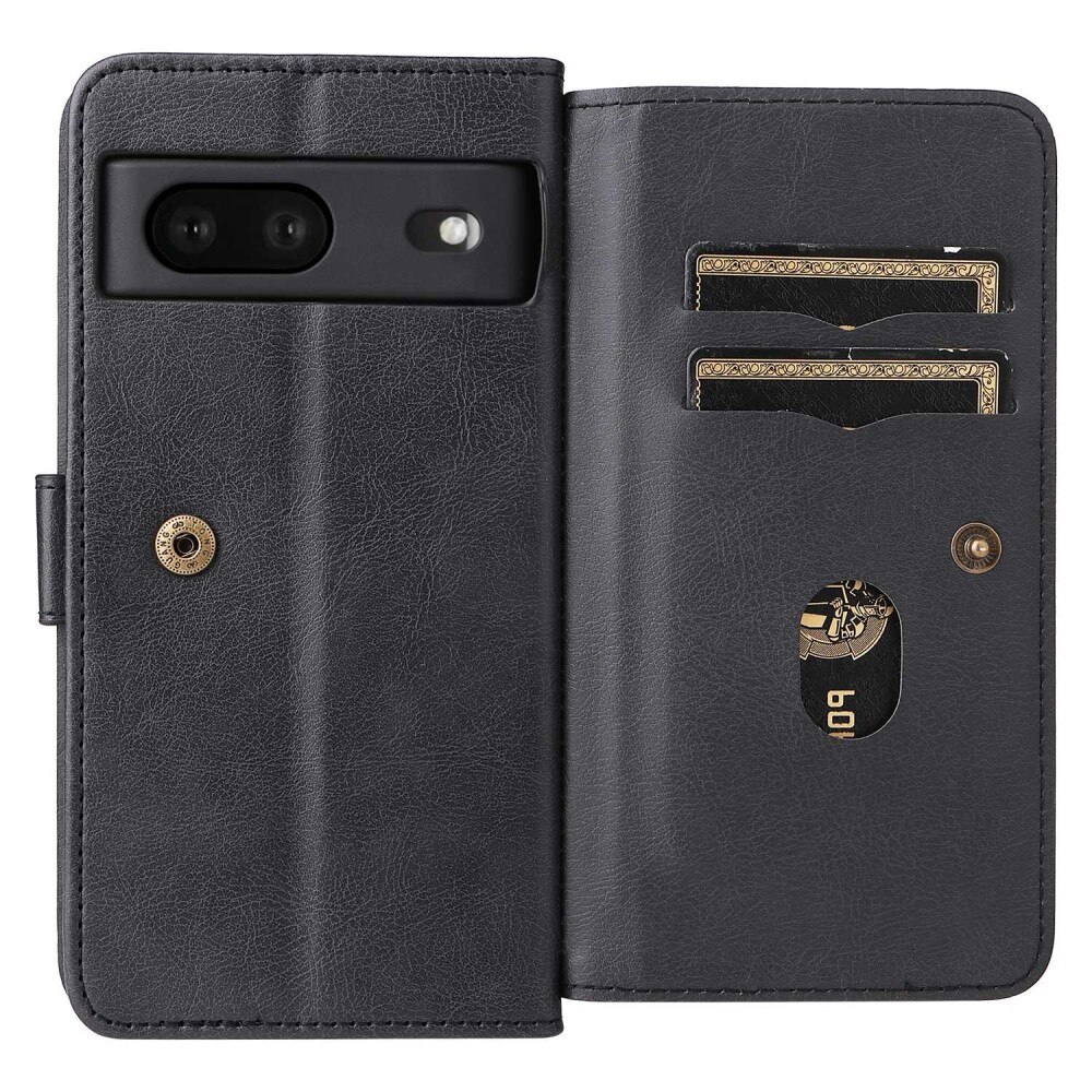 Coque portefeuille Multi-slot Google Pixel 7, noir