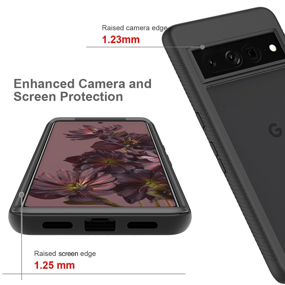 Coque de couverture complète Google Pixel 7 Pro, Noir