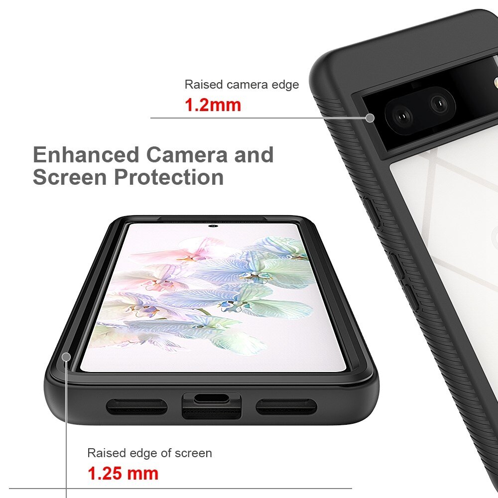Coque de couverture complète Google Pixel 7, Noir