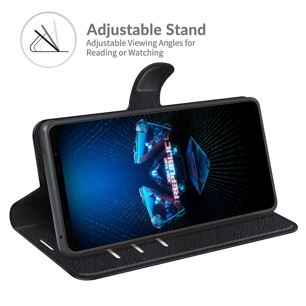 Coque portefeuille Asus ROG Phone 5, Noir