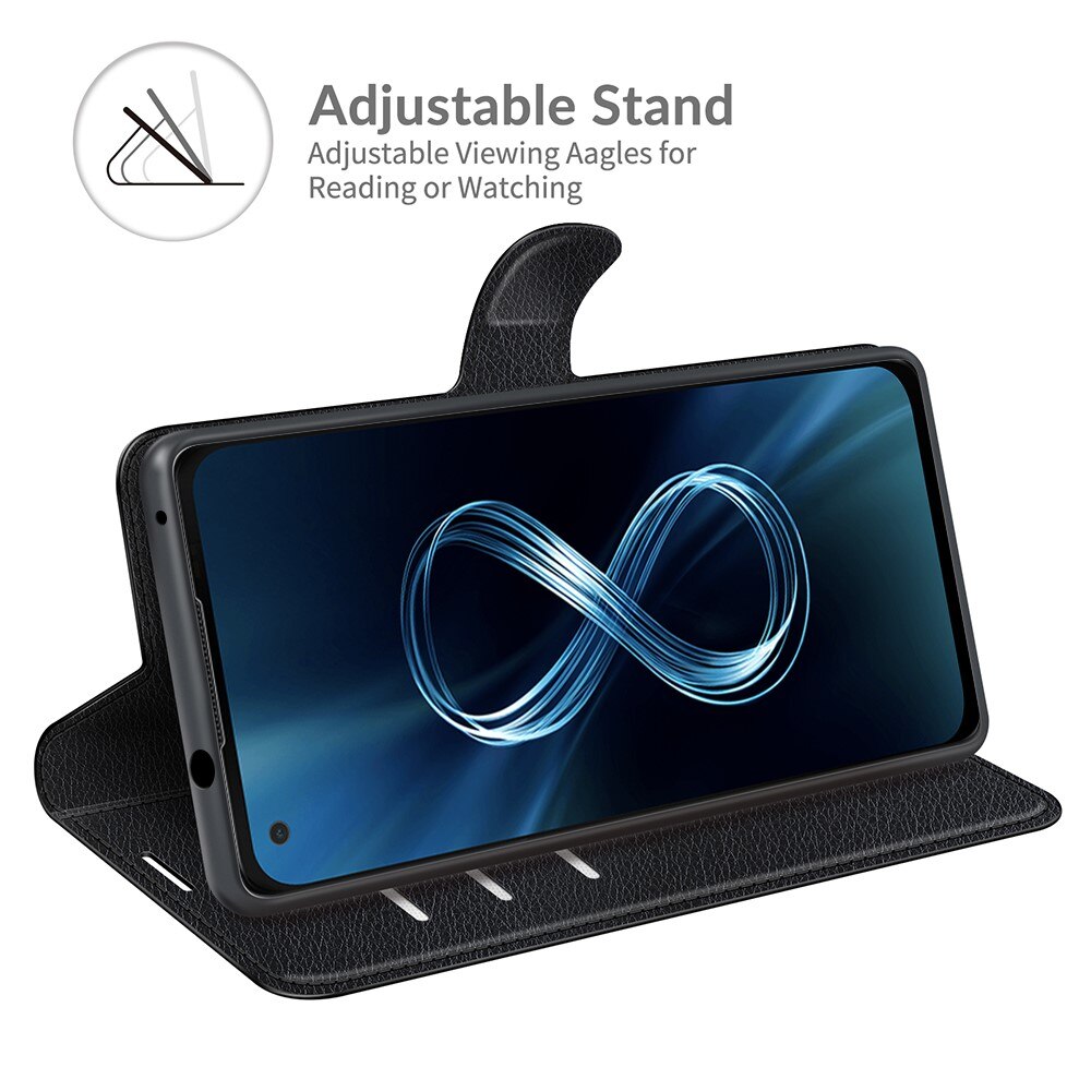 Coque portefeuille Asus ZenFone 8, Noir