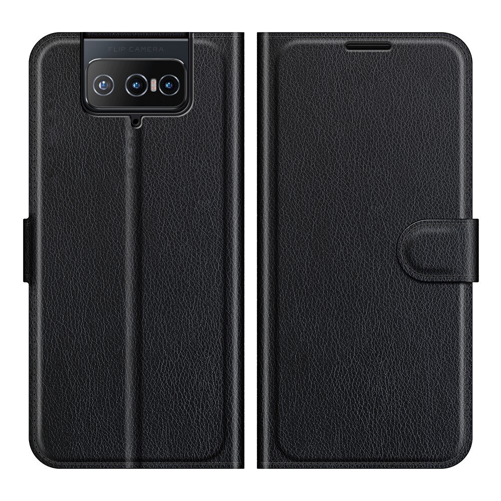 Coque portefeuille Asus ZenFone 8 Flip, Noir
