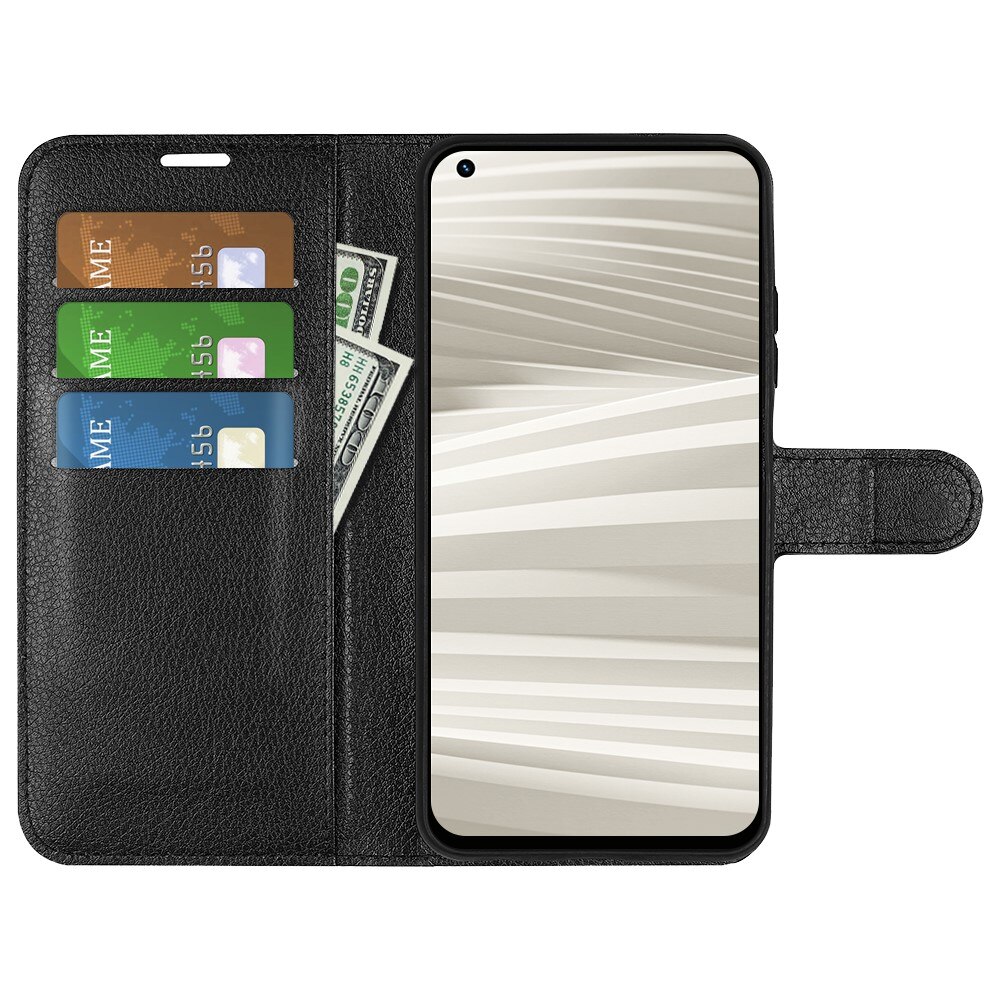 Coque portefeuille Realme GT 2 Pro, Noir