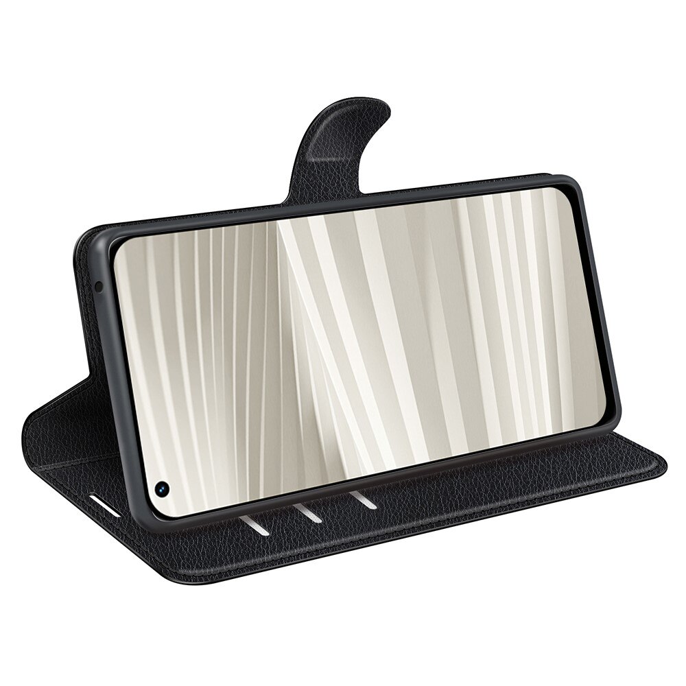 Coque portefeuille Realme GT 2 Pro, Noir