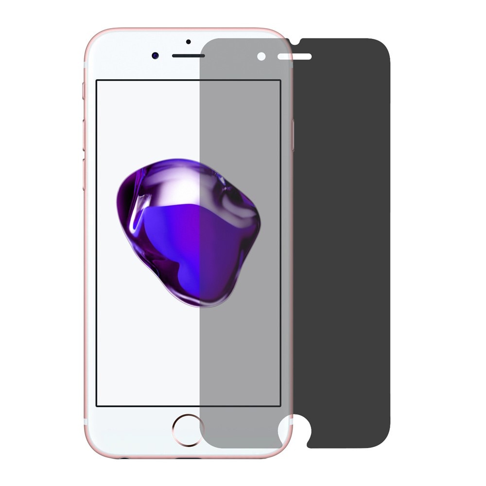 Protecteur d'écran de confidentialité en verre trempé iPhone 7/8/SE Noir