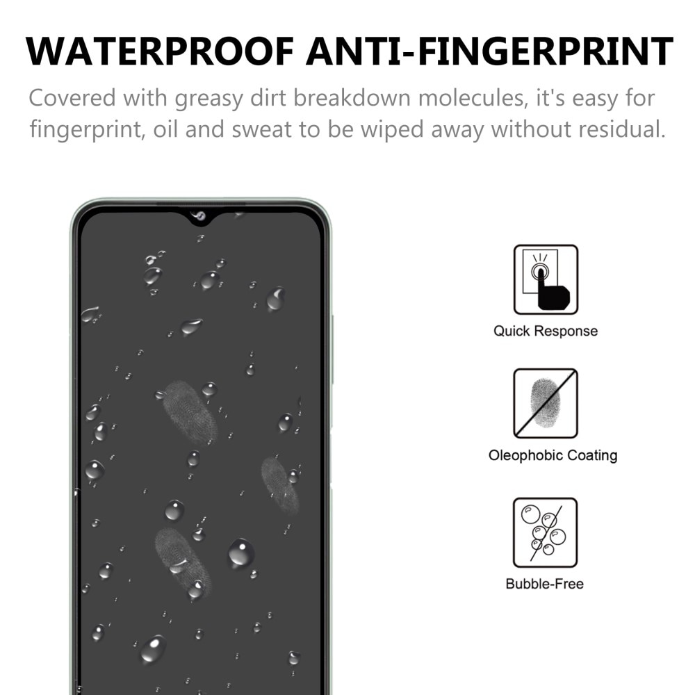 Verre trempé à couverture complète Samsung Galaxy A22 5G Noir