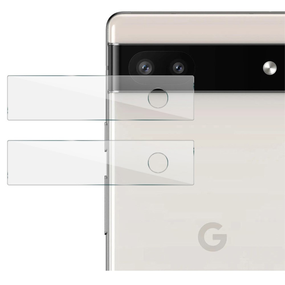 Protecteur d'objectif en verre trempé 0.2mm (2 pièces) Google Pixel 6a, transparent