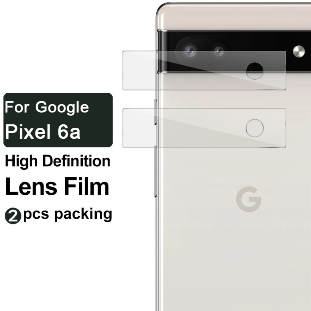 Protecteur d'objectif en verre trempé 0.2mm (2 pièces) Google Pixel 6a, transparent