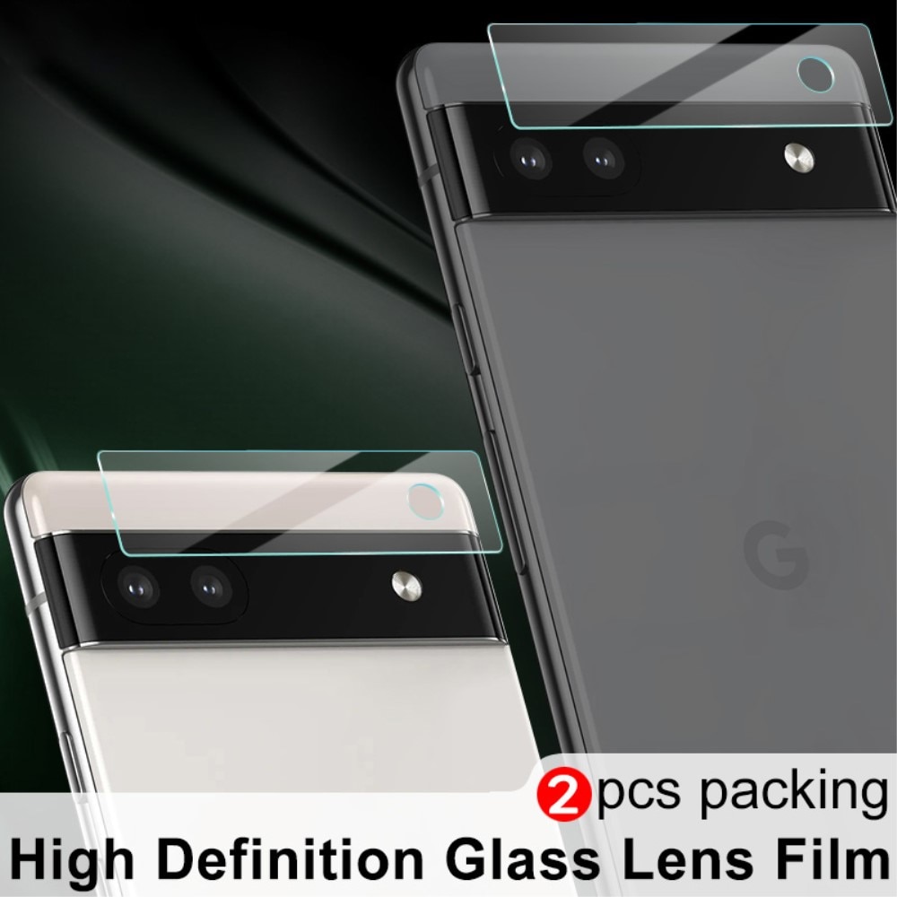 Protecteur d'objectif en verre trempé 0.2mm (2 pièces) Google Pixel 6a, transparent