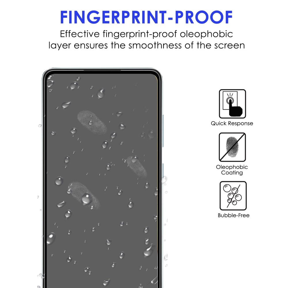 Verre trempé à couverture complète Samsung Galaxy A73 5G Noir