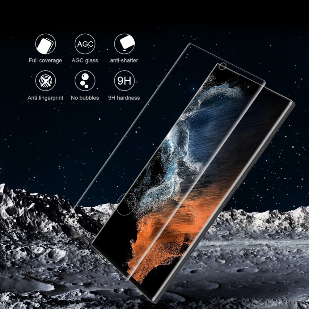 Amazing CP+MAX Verre trempé Samsung Galaxy S22 Ultra Noir