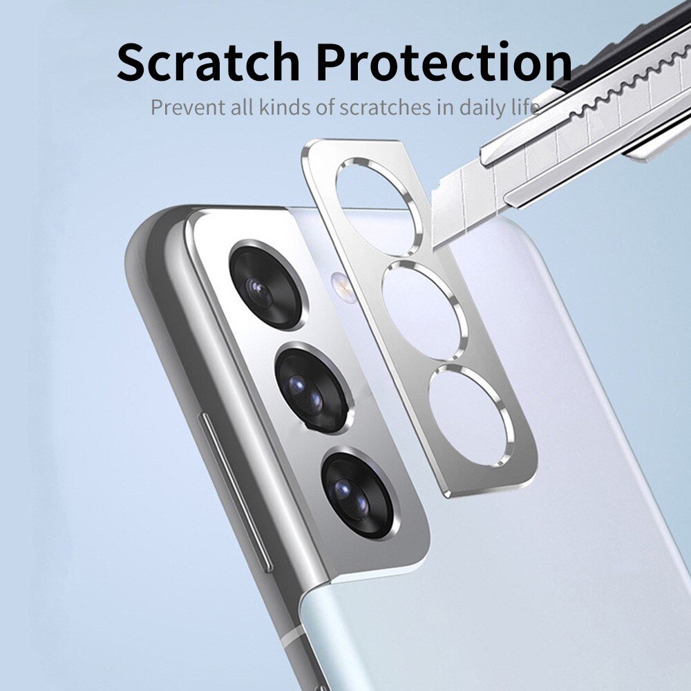 Caméra Protecteur Aluminium Samsung Galaxy S22/S22 Plus Argent