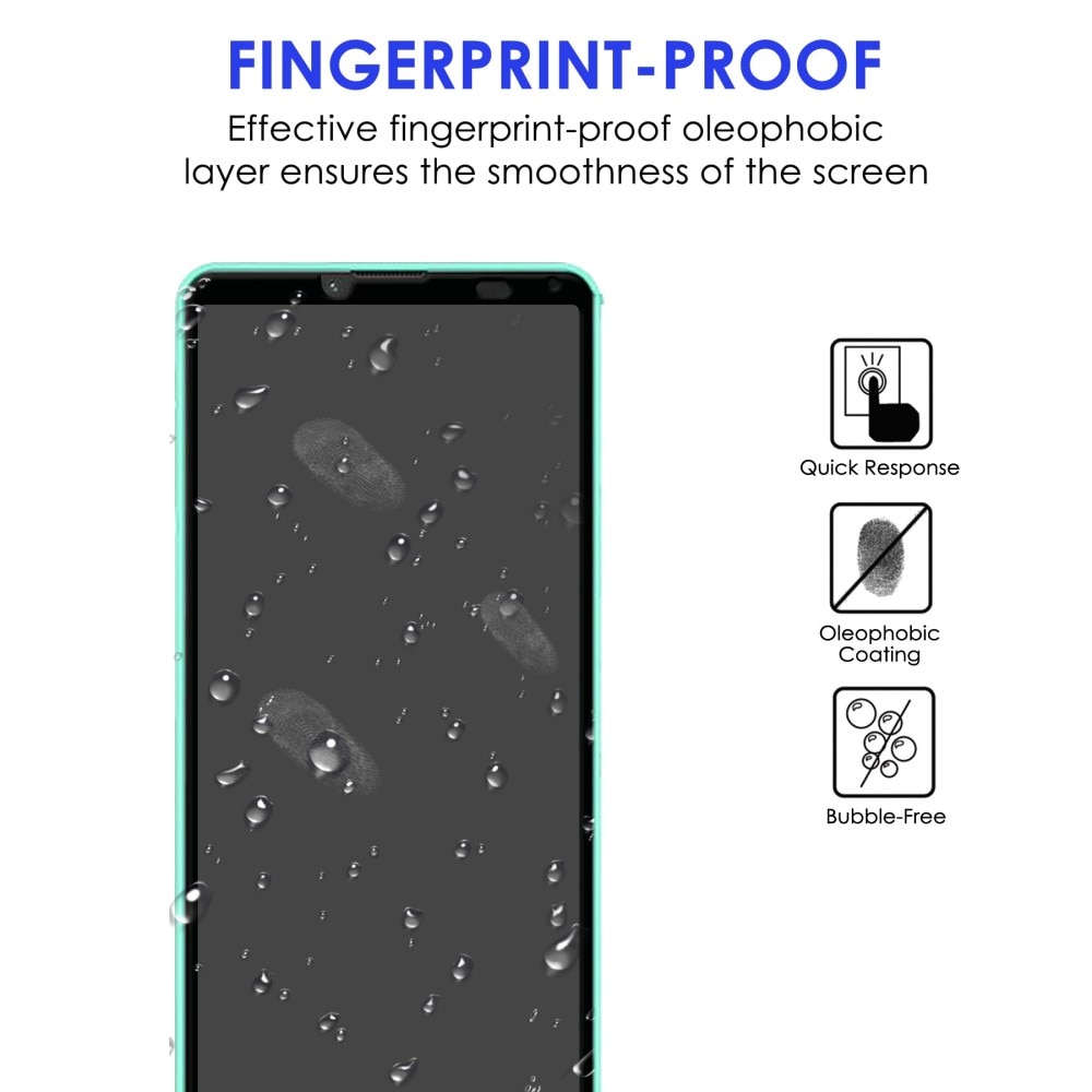 Protecteur d'écran complet verre trempé Sony Xperia 10 iV Noir