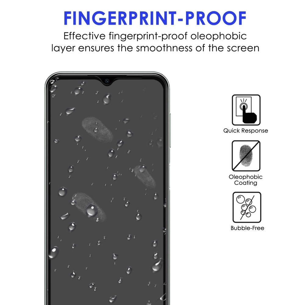 Protecteur d'écran complet verre trempé Samsung Galaxy A23 Noir