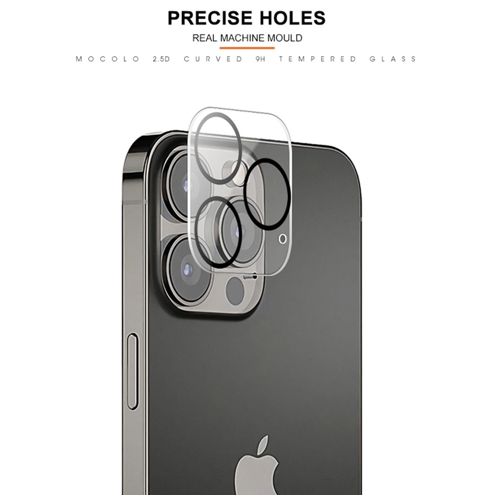 Protecteur de caméra en verre trempé 0.2mm iPhone 14 Pro Transparent