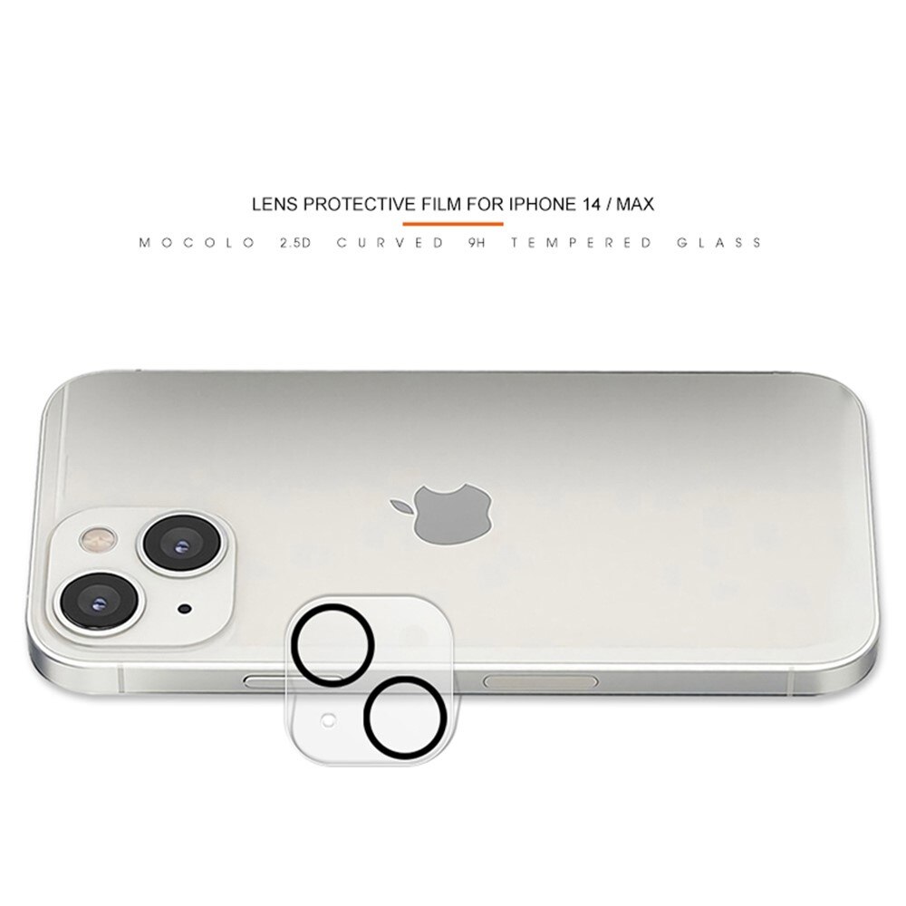 Protecteur de caméra en verre trempé 0.2mm iPhone 14 Transparent