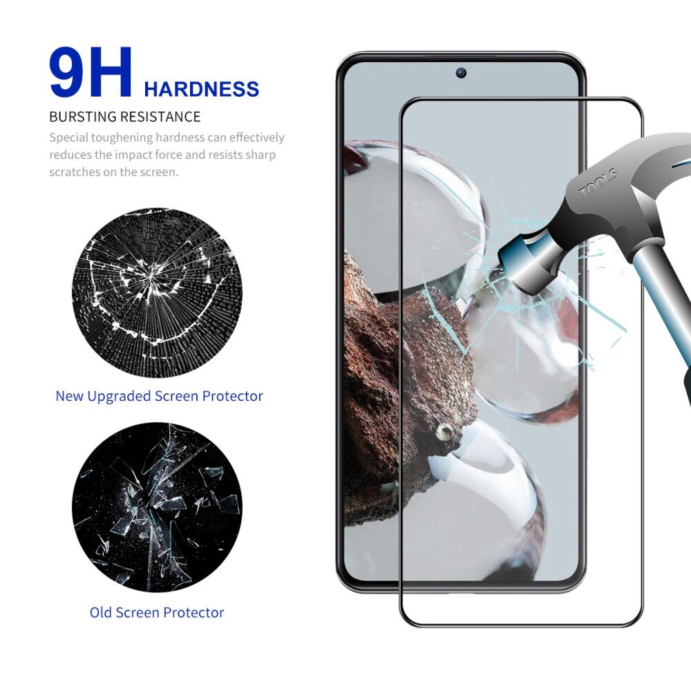 Full Glue Tempered Glass Xiaomi 12T/12T Pro Black